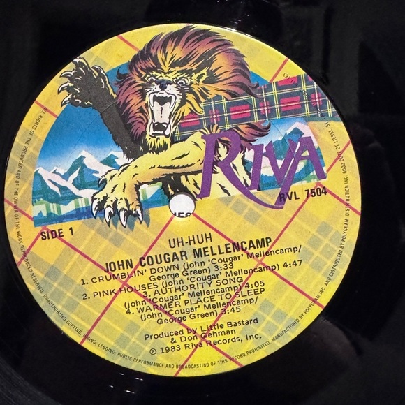 🎼 Rare Vintage John Cougar Mellencamp UH-HUH Vinyl 1983 Album - Never Played - Picture 12 of 16